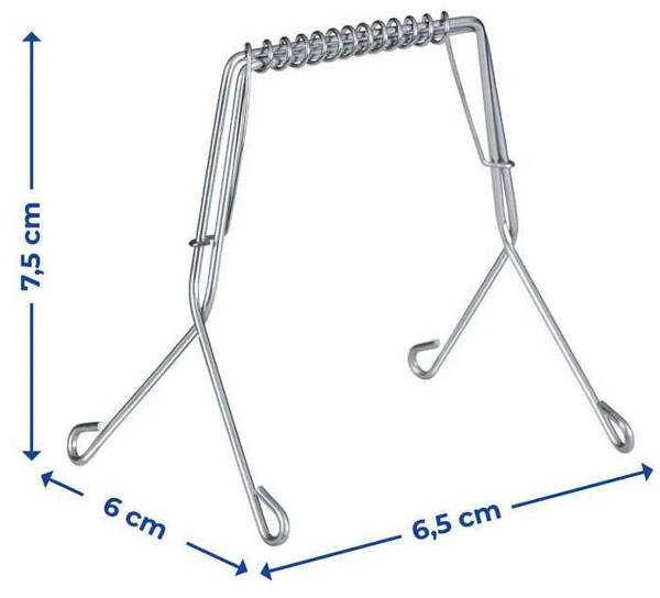 Maximex Steel Virtuviniai spaustukai, ritininiai spaustukai, mėsos sagtys, 10 vnt, nerūdijantis plienas
