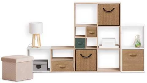 5five Simply Smart Tekstilinis laikymo konteineris STEMY, su rankena, 31 x 31 x 31 cm