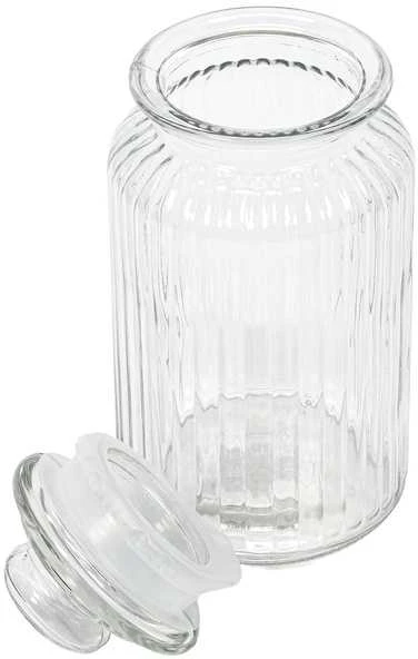 Zeller Stiklainis su briaunomis sandariu dangteliu, 1000 ml