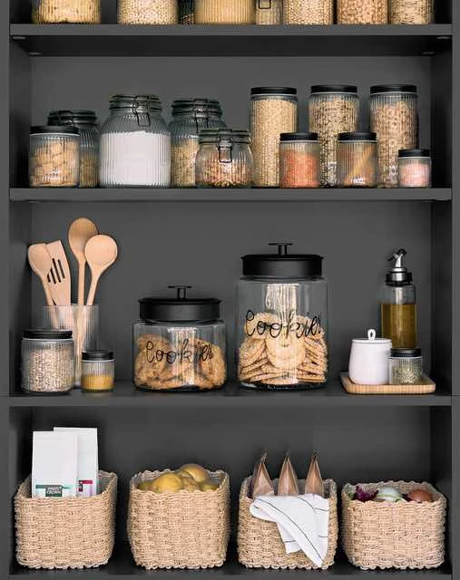 Zeller Stiklainis su metaliniu dangteliu KITCHEN ESSENTIALS, briaunotas stiklas