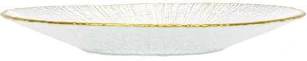 Nežinomas Lėkštė, aukso/balta, 21 cm