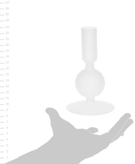 Home Styling Collection Stiklinė žvakidė ant kojos, 14 cm