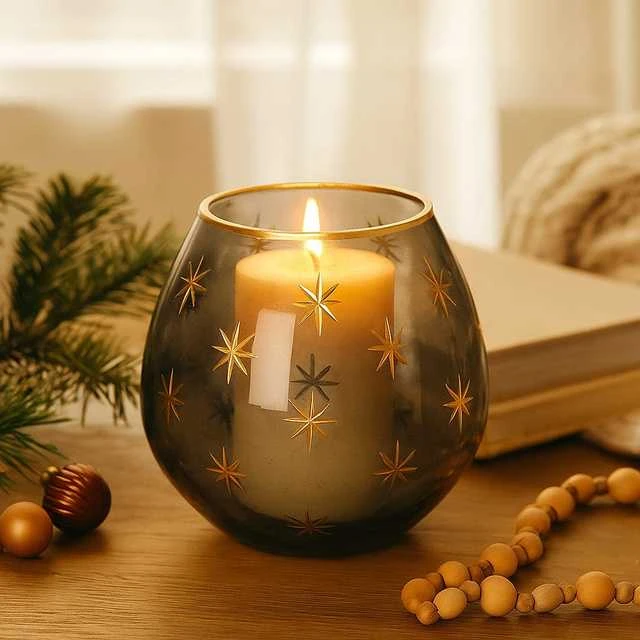 Home Styling Collection Stiklinės formos arbatžolių žvakidė, Ø 10 cm