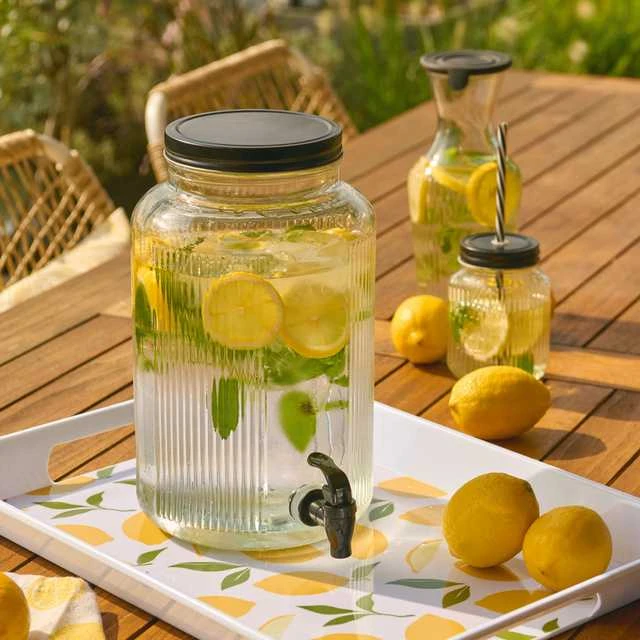Zeller Stiklinis indas su čiaupu KITCHEN ESSENTIALS, 3900 ml