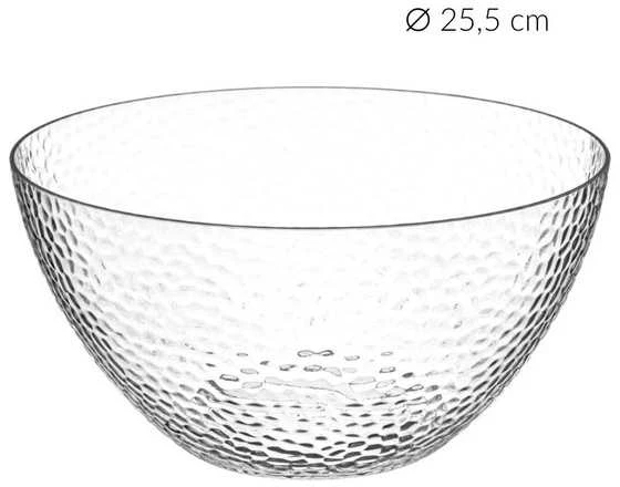 Secret De Gourmet Stiklinis salotų dubuo, skaidrus, Ø 25,5 cm