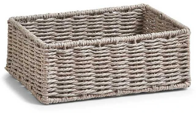 Storage basket, pilkas - 2 pieces in set, ZELLER
