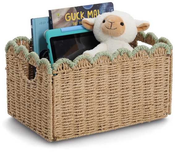 Storage basket, woven ZELLER, 38 x 25 x 22 cm