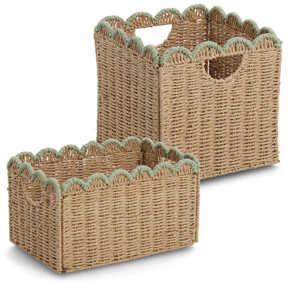 Storage basket, woven ZELLER, 38 x 25 x 22 cm
