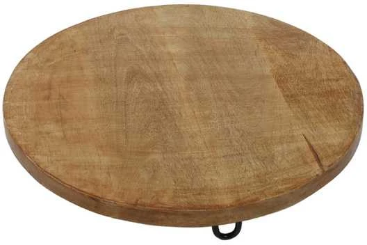 KOOPMAN Style Ekologinio stiliaus užkandžių lenta kiekvienai virtuvei, skersmuo 40 cm.