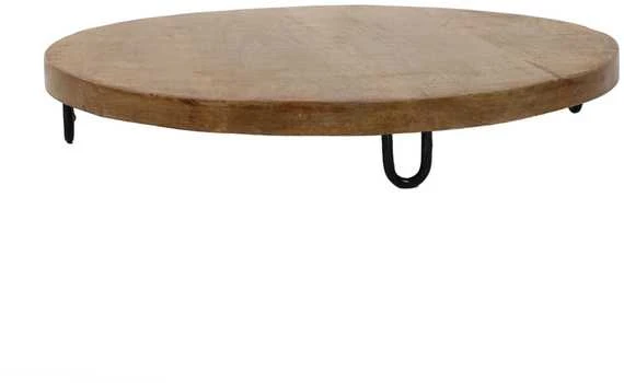 KOOPMAN Style Ekologinio stiliaus užkandžių lenta kiekvienai virtuvei, skersmuo 40 cm.
