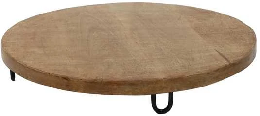 KOOPMAN Style Ekologinio stiliaus užkandžių lenta kiekvienai virtuvei, skersmuo 40 cm.
