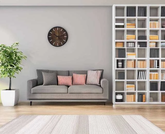 Home Styling Collection Sieninis laikrodis juoda 29,5 cm