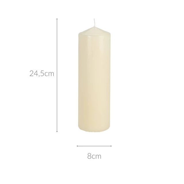 Home Styling Collection Parafino cilindro žvakė, Ø 8 x 25 cm