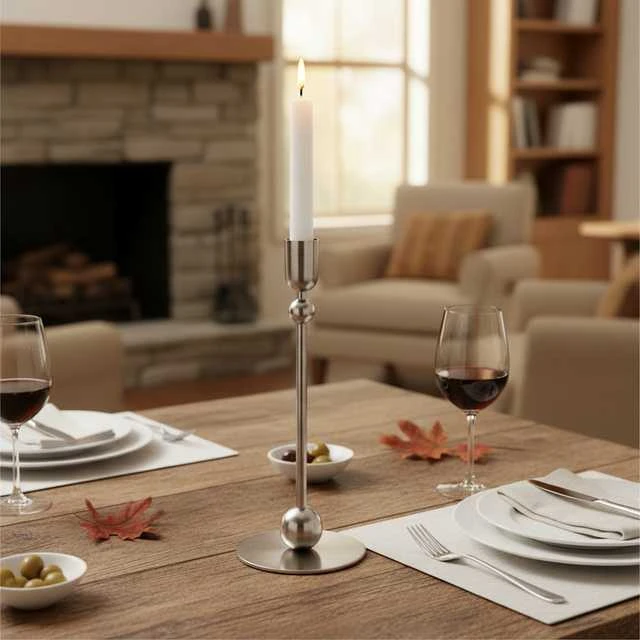 Home Styling Collection Dekoratyvinė žvakidė, metalinė, 23 cm