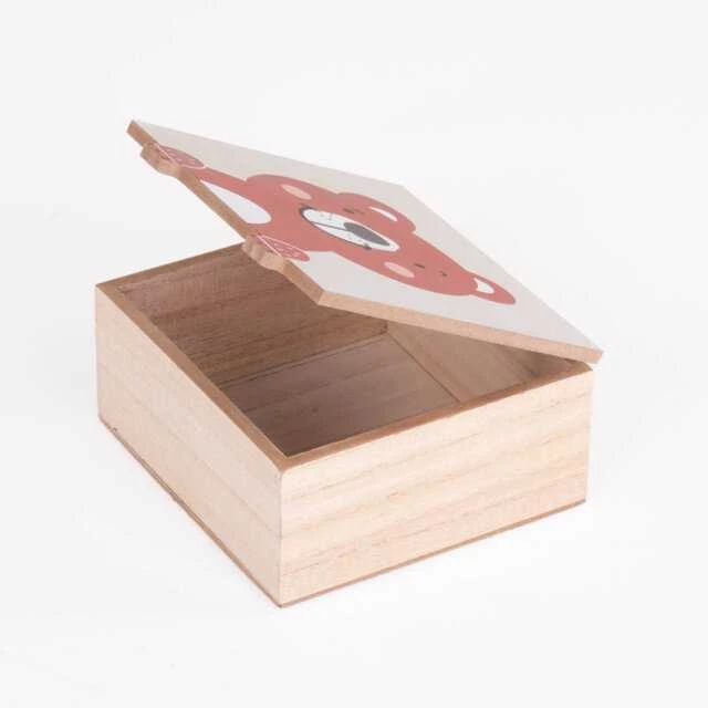 Home Styling Collection Vaikų lobių dėžutė Gyvūnai su letenėlėmis, 15 x 15 x 7 cm