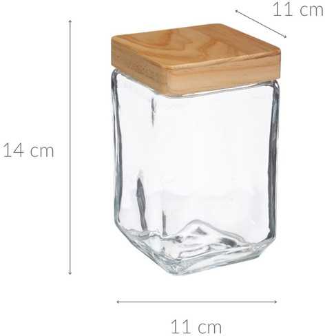 5five Simply Smart Talpykla biriems maisto produktams, 1,25 L, stiklinė