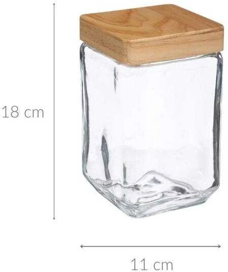 5five Simply Smart Talpykla biriems maisto produktams, 1,7 l, stiklinė
