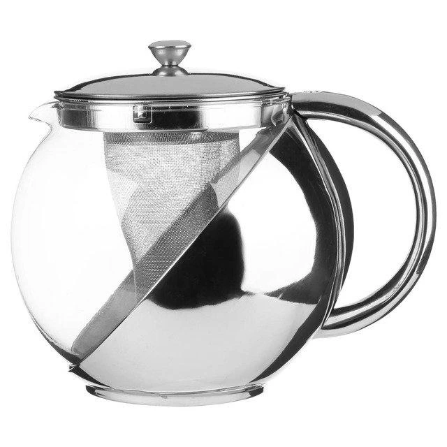 Stiklinis arbatinukas su metaliniu sieteliu 1100 ml