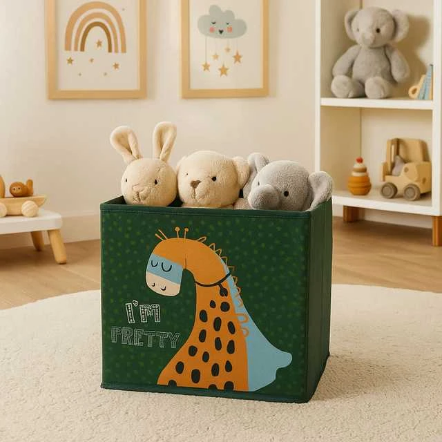 Storage Solutions Tekstilinė dėžutė vaikų kambariui, 30 x 30 x 30 cm