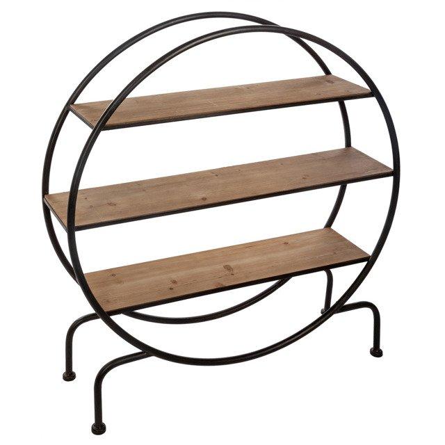 Atmosphera Trijų lygių Yara apvali lentyna, praktiškas baldas su lentynomis MDF