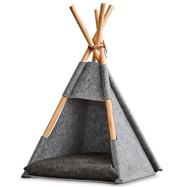 Zeller Palapinė kotka tipi, filc / drewno, pilka