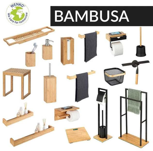 Laikiklis tualetiniam popieriui BAMBUSA, bambukas, WENKO
