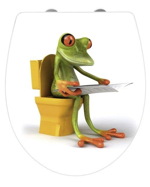 Tualeto sėdynė FROG NEWS, Duroplast, WENKO