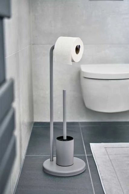Zeller Tualeto popieriaus laikiklis ir tualeto šepetys VETRO, aukštis 63 cm