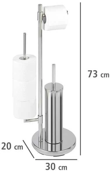 Tualeto popieriaus stovas ir tualeto šepetys, UNIVERSALO NEO - 3 in 1, WENKO