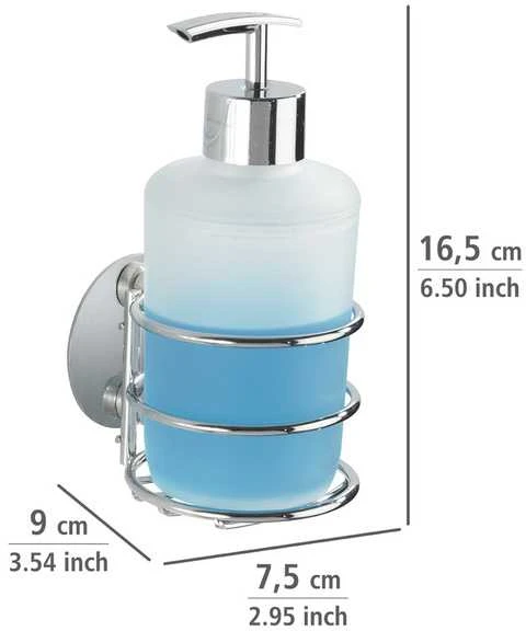 Turbo-Loc Liquid Soap Holder + Dispenser, WENKO