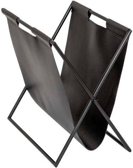 Atmosphera TWISTED LIME žurnalų lentyna 37 x 22 x 35 cm, pagaminta iš ekologiškos odos