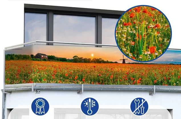 Maximex UV-resistant balcony cover, 500 x 85 cm
