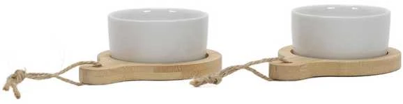 Excellent Housewares Dubuo ant lentos padažui, panardinimui, užkandžiams, užkandžiams, 2 vnt