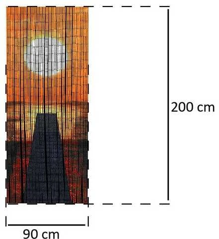Maximex Užuolaidos bambusowa 90x200 cm
