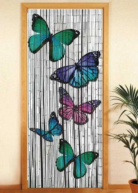 Maximex Užuolaidos bambusowa Motyle, 90x200 cm