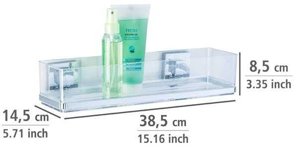 Wenko Vacuum-Loc sieninės lentynos Maxi Quadro tvirtinimas be gręžimo