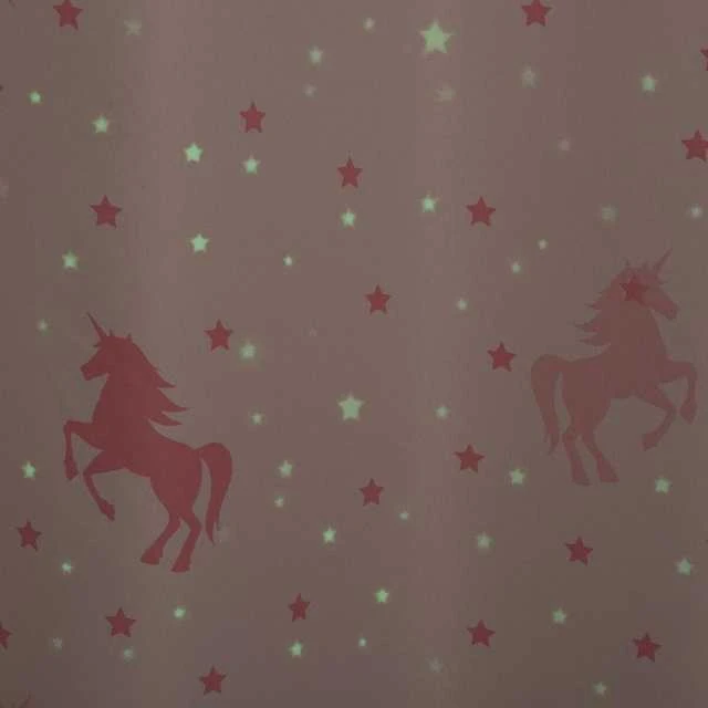 Atmosphera Vaikiška lango užuolaidėlė UNICORN, 140 x 250 cm, rožinė vienaragiuose