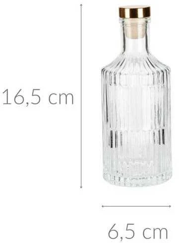 Home Styling Collection Butelis su kamščiu stiklinė 250 ml