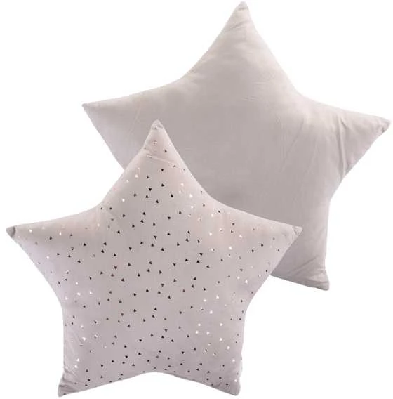 Home Styling Collection Velvet Dekoratyvinė aksominė pagalvėlė su metaliniu raštu.