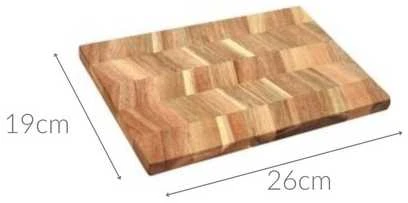 Excellent Houseware Virtuvinė akacijų pjaustymo lenta serviravimui, 30x20 cm