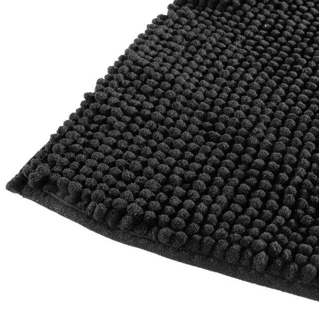 Vonios kilimėlis TAPIS MINI CHENILLE, 50x80 cm, juodas