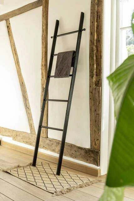 Zeller Vonios kopėčios SURI BAMBOO, juoda spalva, Wenko
