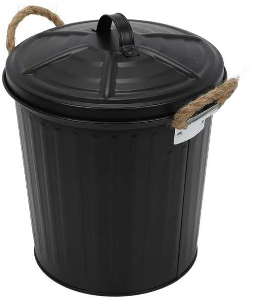 Vonios krepšelis su užvalkalu GARA, juodas, 6 l, WENKO