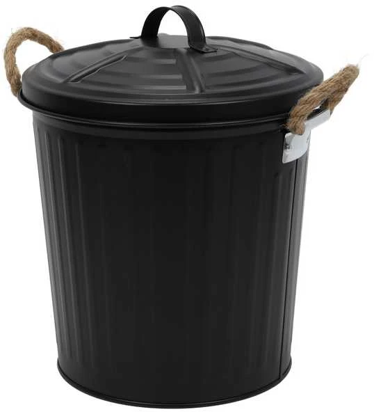 Vonios krepšelis su užvalkalu GARA, juodas, 6 l, WENKO