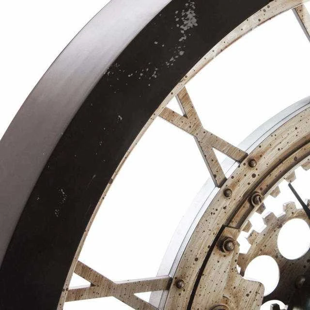 Style Sieninio laikrodžio mechanizmas, industrinio stiliaus, „Atmosphera Interior“ dizaineris, Ø61,5 cm