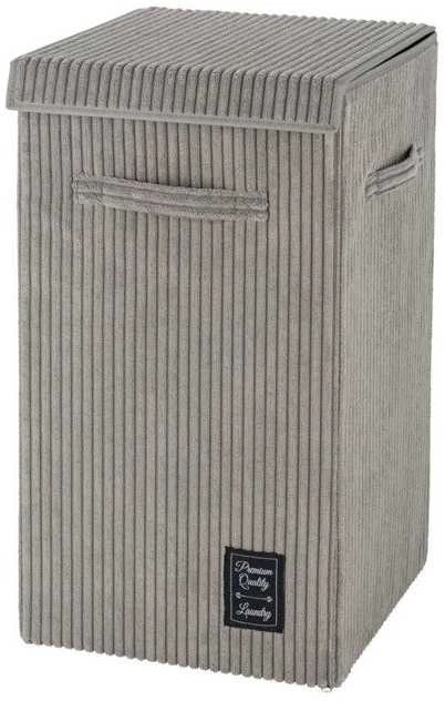 Washing basket CORA, 63 L, pilkas, WENKO
