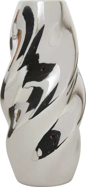 Vaza Atmosphera Twisted 210137, 21 cm, sidabro
