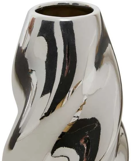 Vaza Atmosphera Twisted 210137, 21 cm, sidabro