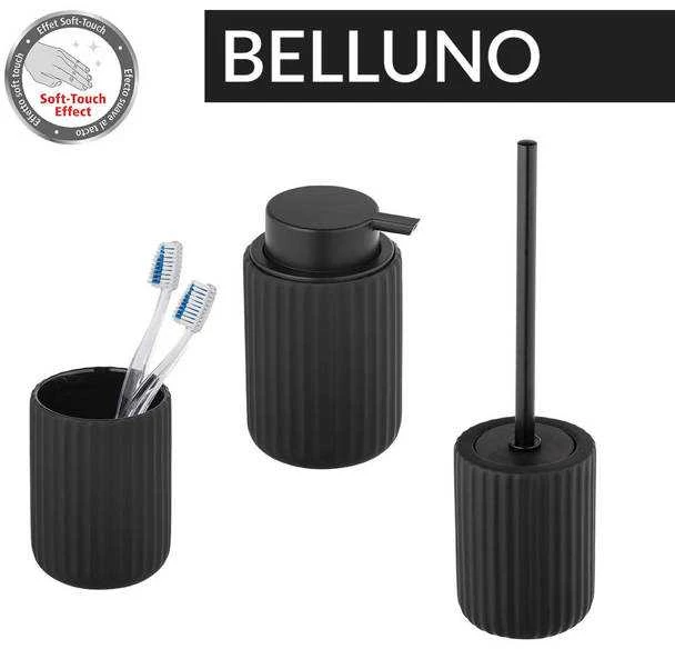 WC šepetys BELLUNO, keramika, juodas, Wenko