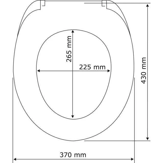 WENGE tualeto sėdynė, MDF, WENKO